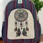 Dreamcatcher Printed hemp backpack