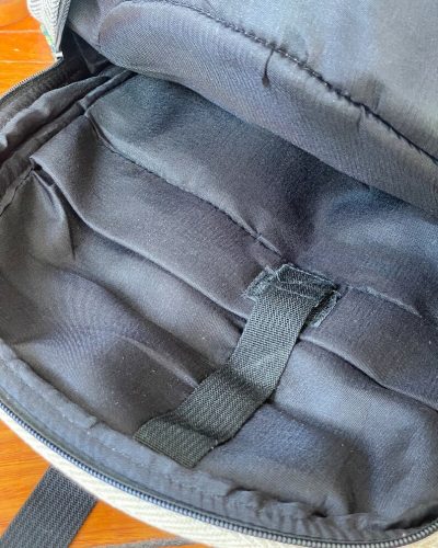 Lions print hemp backpack inner view