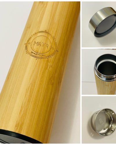 400ml Bamboo thermos collage