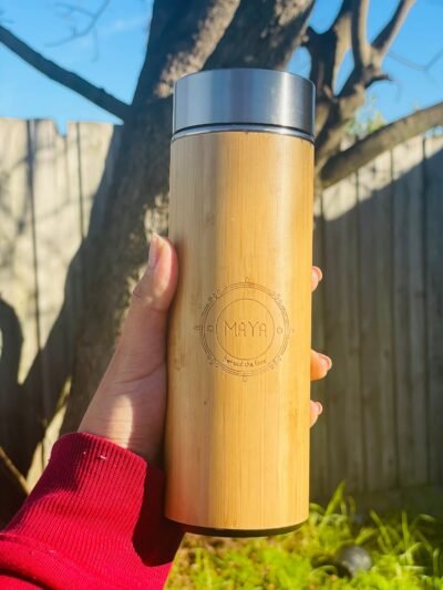 carrying a 400ml Bamboo thermos
