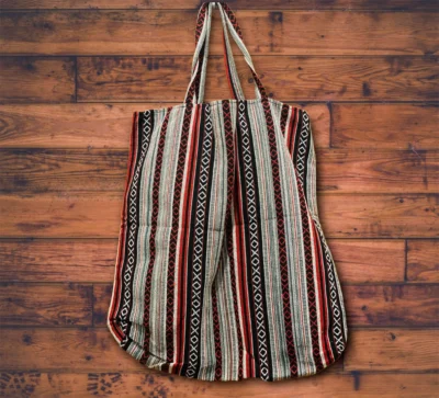 Large hemp tote bag