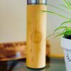 Bamboo mug with interior stainless steel