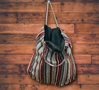 Large hemp tote bag