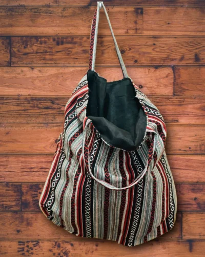 Large hemp tote bag