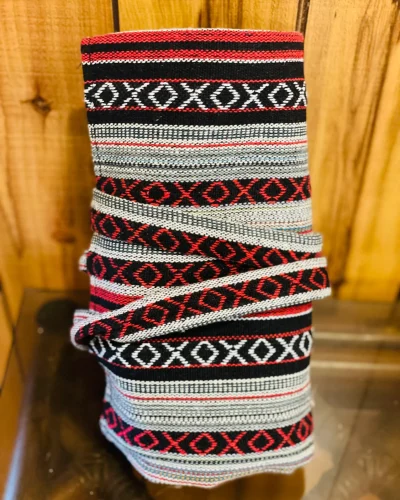 Large hemp tote bag folded