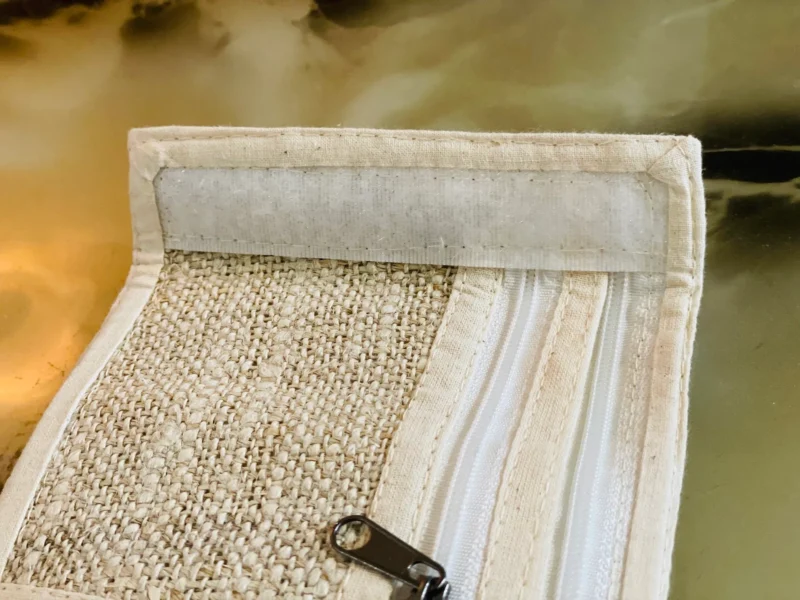 hemp men wallet zipper