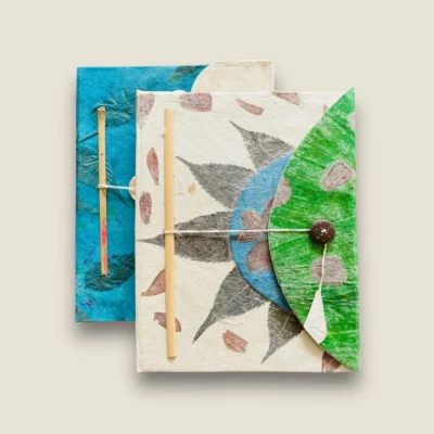 Two Handmade Paper Diaries