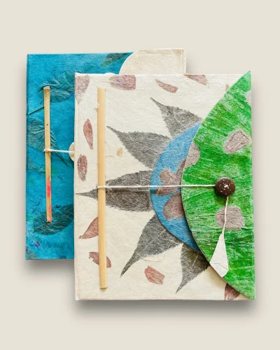 Two Handmade Paper Diaries