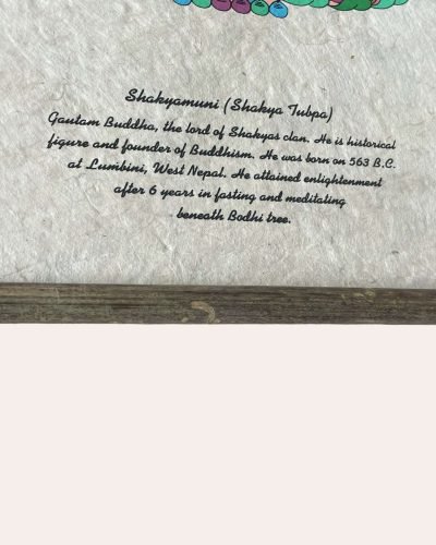 Handmade Lokta paper shakyamuni wall hanger