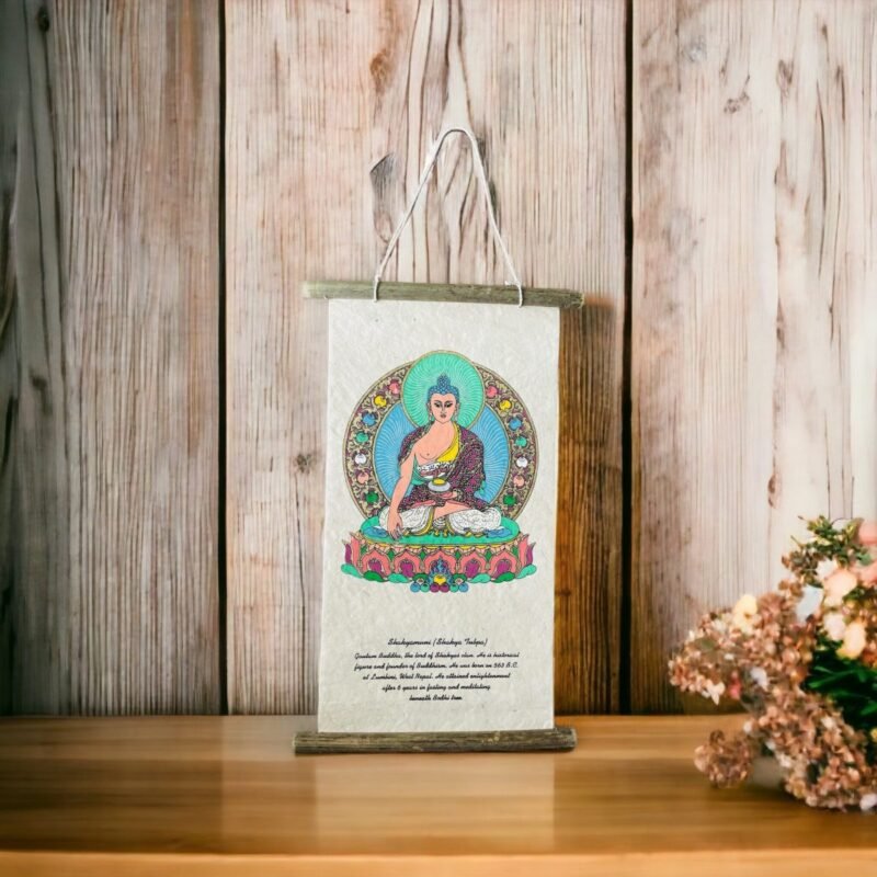 Handmade Lokta paper Buddha wall hanger