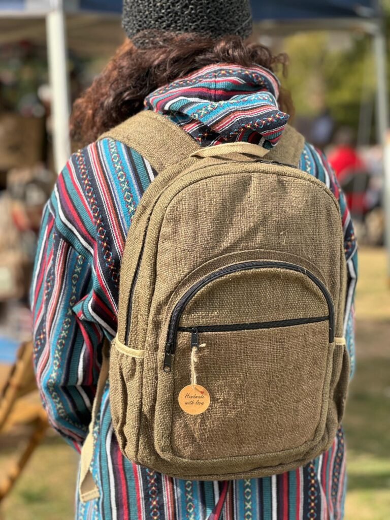 100% hemp backpack