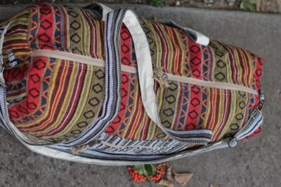 Colorful Vibrant large duffle bag top