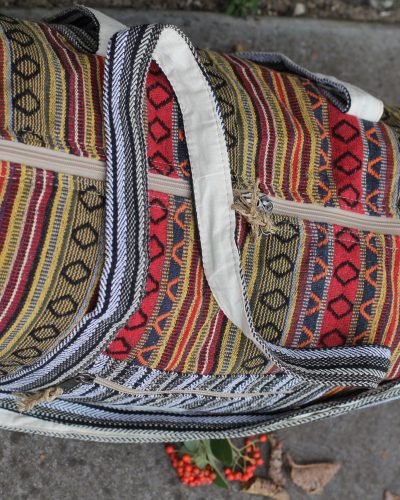 Colorful Vibrant large duffle bag top