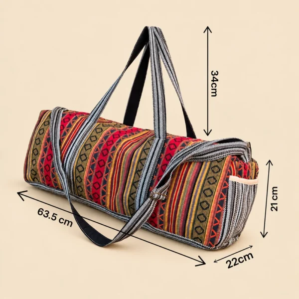 Colorful Himalayan Hemp Duffle bag - Image 3