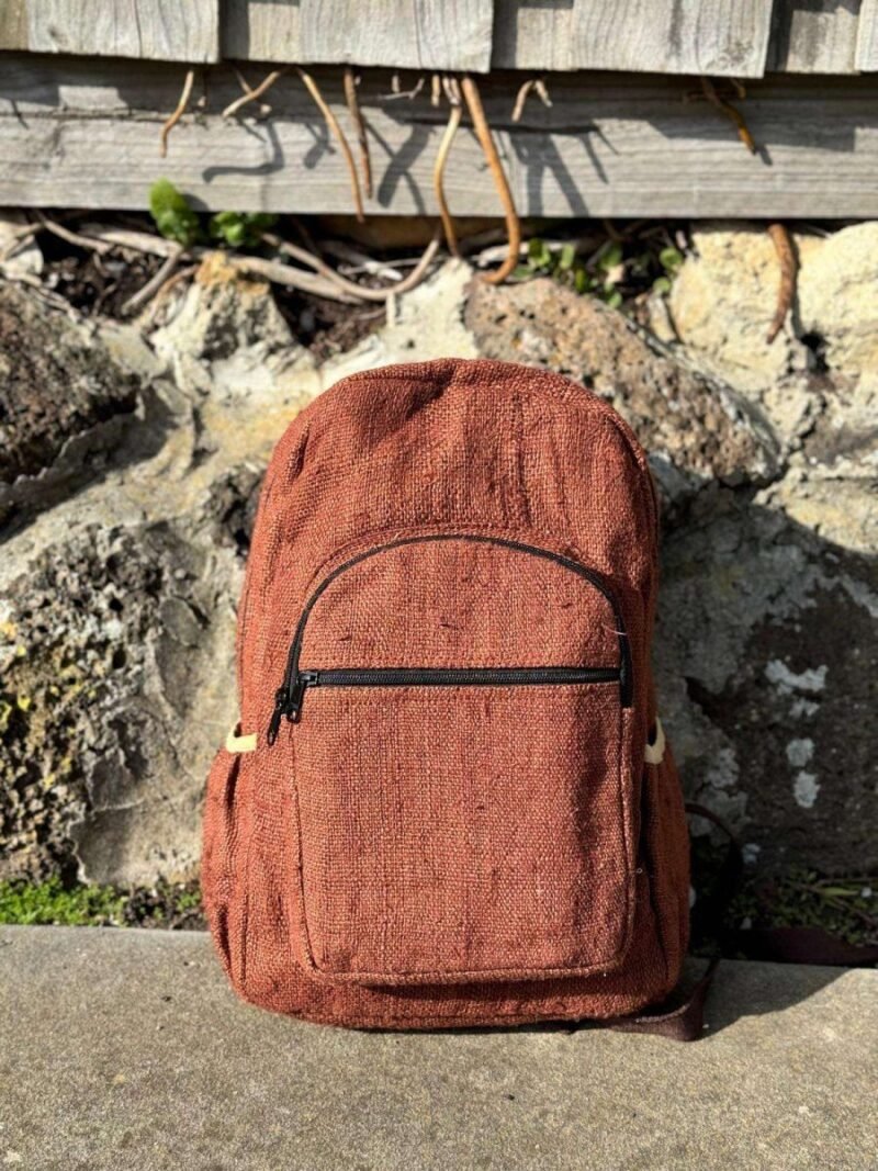 front view of earthbound hemp backpack