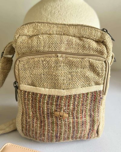 ecochic beige mini explorer bag