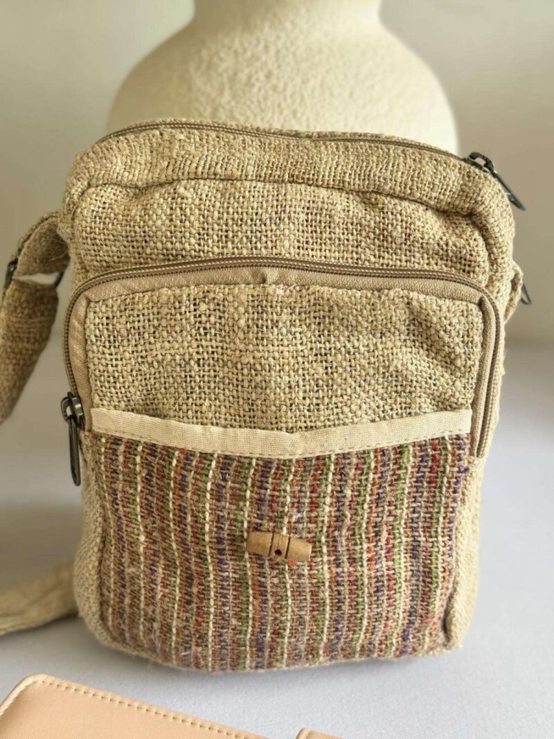 ecochic beige mini explorer bag