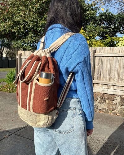 Drawstring bag carrying