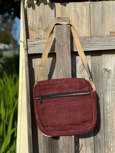 Hemp Side bag with flap