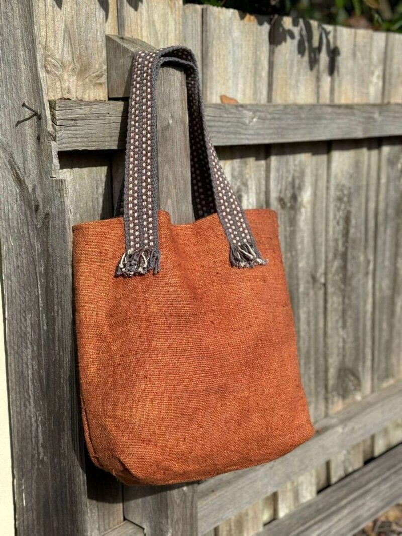 Hemp tote bag brown