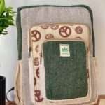 Peace Hemp Laptop Backpack | Eco Work & Travel Bag