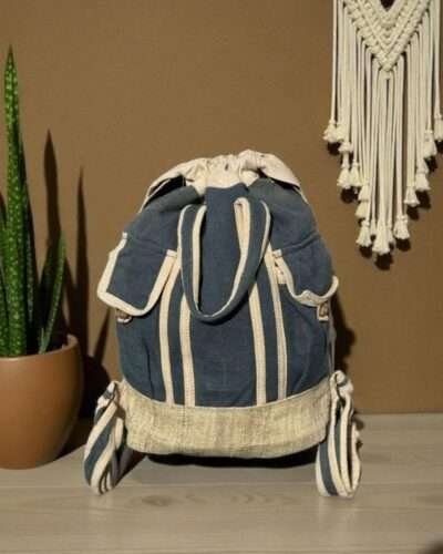 TerraTrek Drawstring Hemp Backpack - Stylish and Durable for Everyday Adventures - Image 3