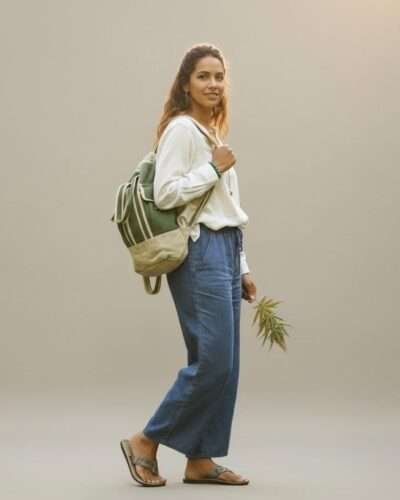 TerraTrek Drawstring Hemp Backpack - Stylish and Durable for Everyday Adventures - Image 2