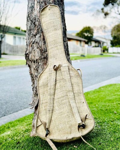 100% hemp guitar cover back