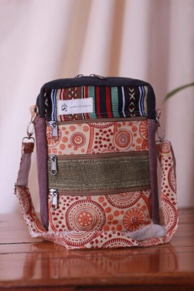 boho hemp side bag