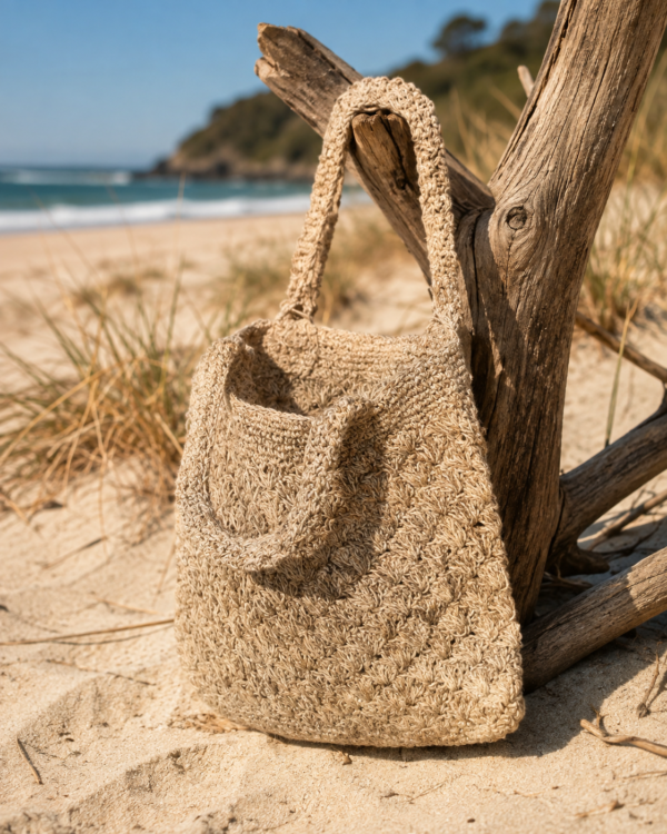 hemp beach tote bag