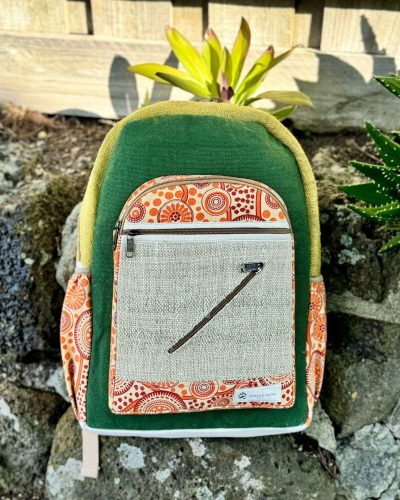 colorful backpack front