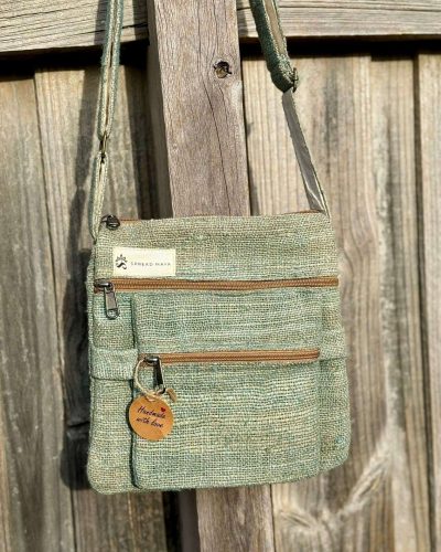 hemp cross body bag