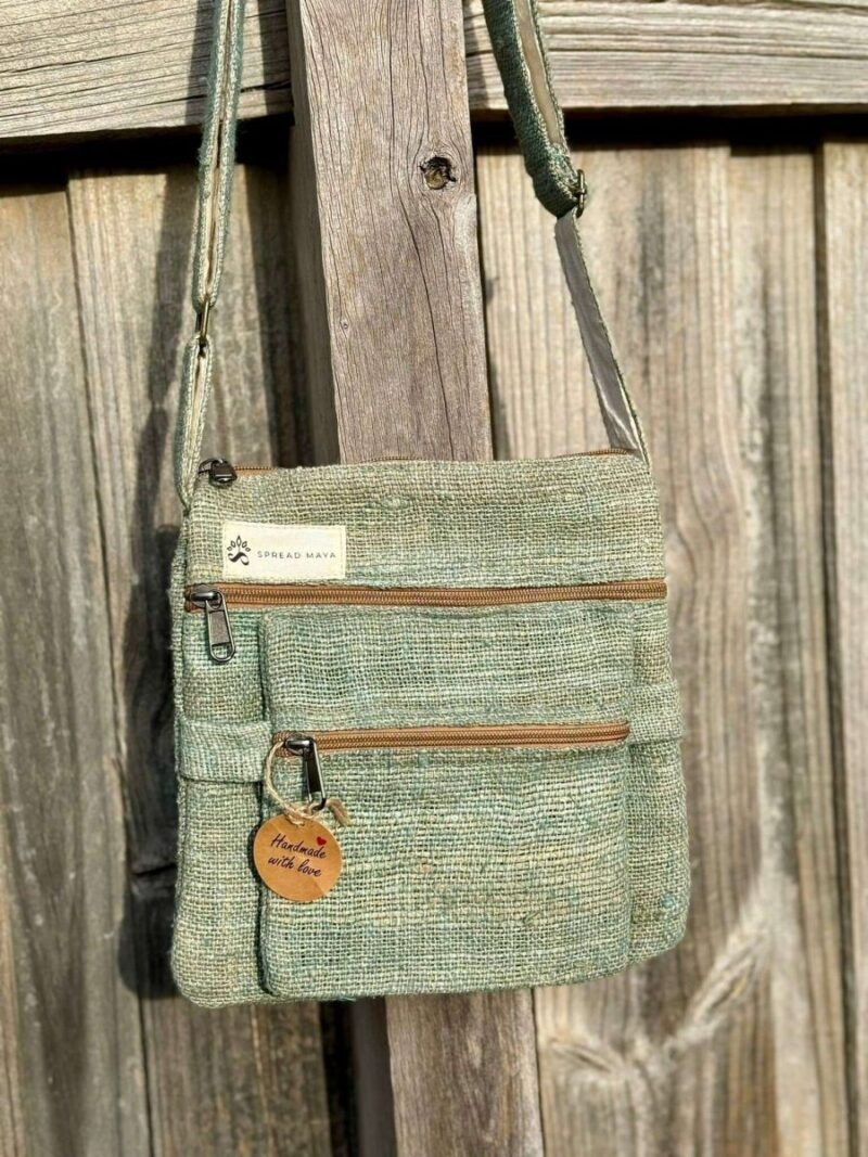 hemp cross body bag