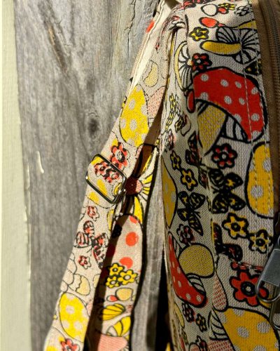 Mushroom mini backpack strap