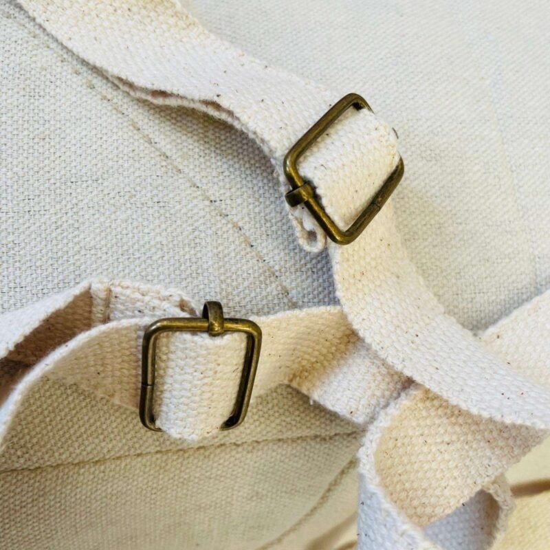 adjustable buckle of coral breeze beige mini backpack