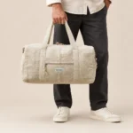 Natural Hemp Duffle Bag for Travel, Gym, and Weekend Getaways