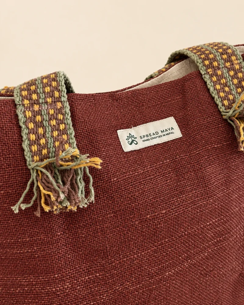 spreadmaya-rustic-terracotta-tote-logo-detail.