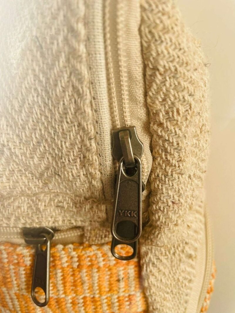sunburst mini backpack zipper zoomed view