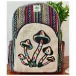 Printed Mushroom Hemp Backpack