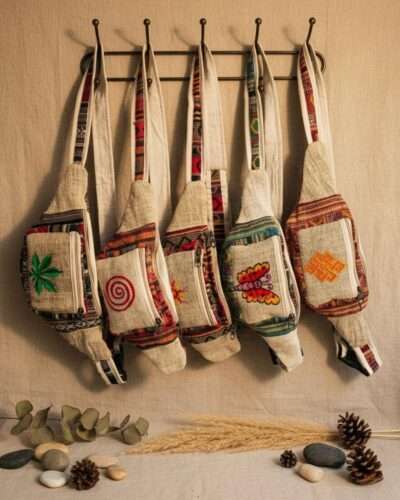 a group of fanny packs