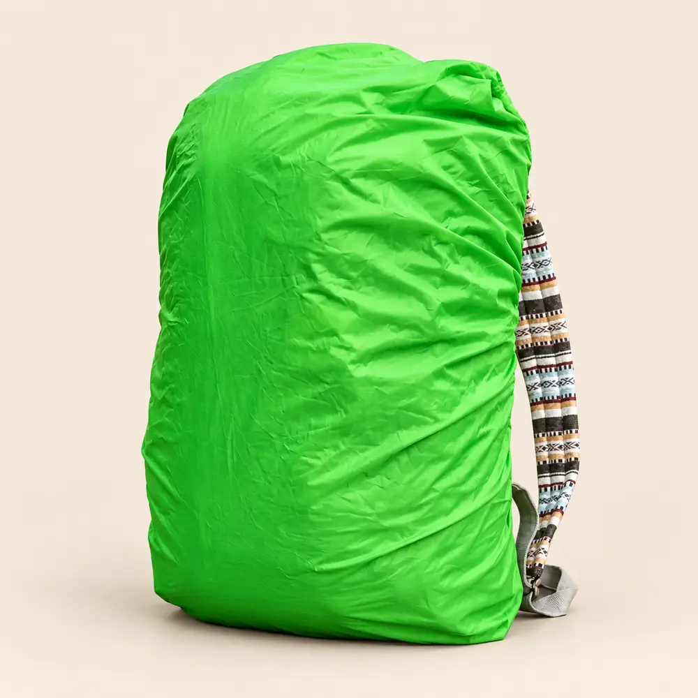 large hemp travel backpack rain cover