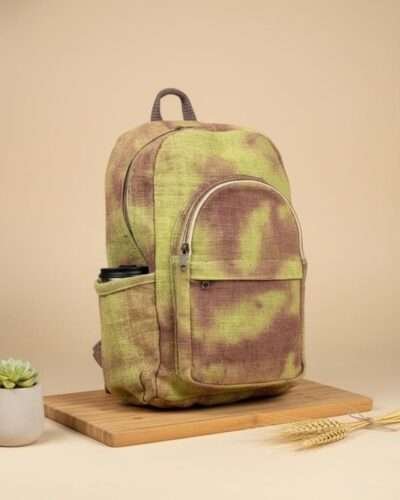 Hemp Galaxy Backpack with Eco Dyed Cosmic Print - Image 5
