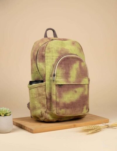 Hemp Galaxy Backpack with Eco Dyed Cosmic Print - Image 5