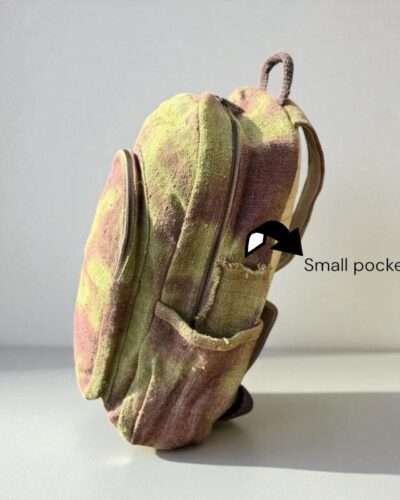Hemp Galaxy Backpack with Eco Dyed Cosmic Print - Image 4