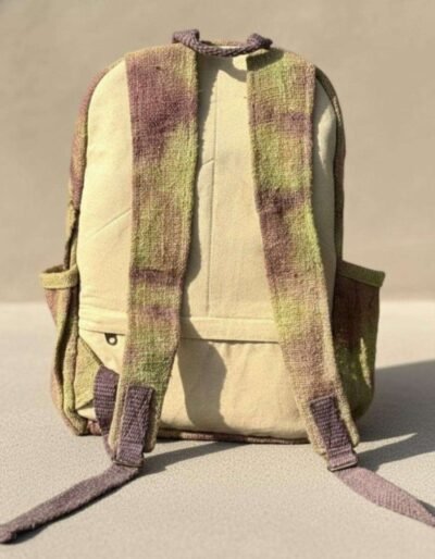 Hemp Galaxy Backpack with Eco Dyed Cosmic Print - Image 3