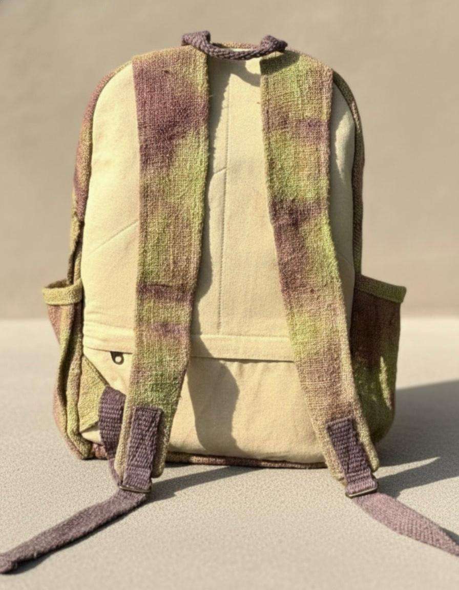 Hemp Galaxy Backpack with Eco Dyed Cosmic Print - Image 3