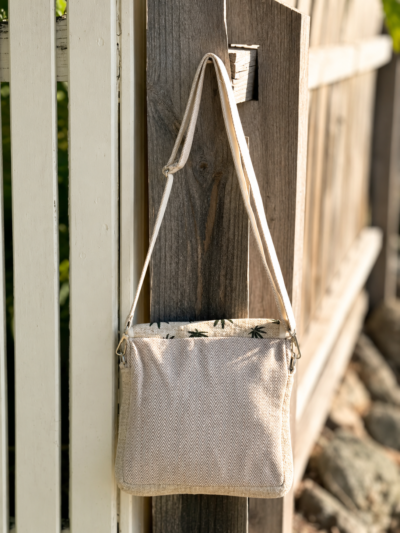 butterfly hemp side bag hang