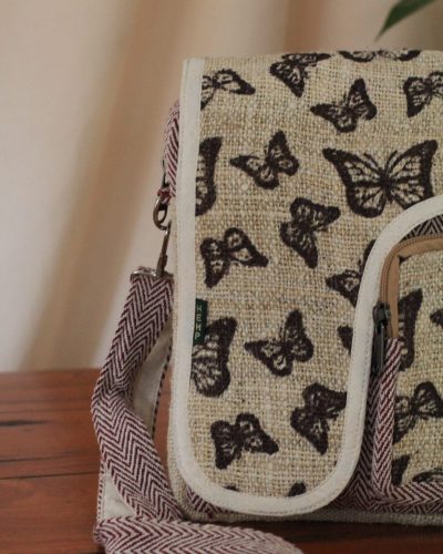 butterfly print side bag zoom