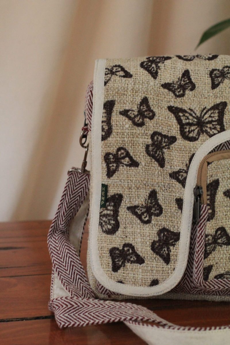 butterfly print side bag zoom