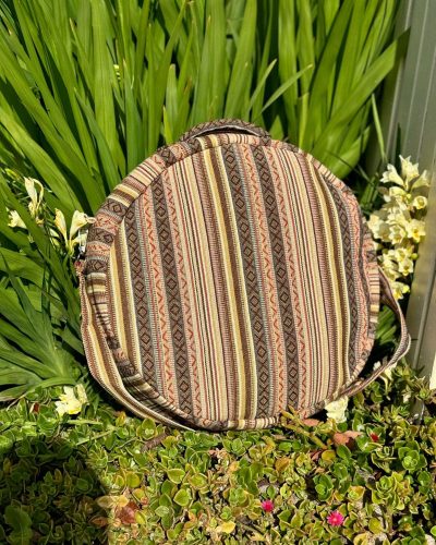 back of sunrise round side bag